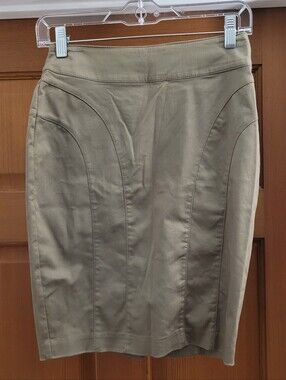 H&M Gold Pencil Skirt